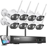 ZOSI 8CH 2K Wireless Home Security 