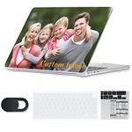 Se7enline Custom Personalized Photo & Name Compatible with MacBook Pro 16 inch Case for 2023 2022 2021 A2485 A2780 A2991 M3 M2 M1 Pro/Max &TPU Keyboard Skin&Webcam Cover &Shortcut Sticker,DIY Design