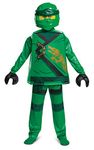 DISGUISE Unisex Kid's Deluxe Lloyds Lego Ninjago Costume, Green, Medium