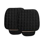 sourcing map 2pcs Front Car Seat Cushion Interior with Breathable Plush Black