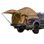 Savvycraft Pickup Truck Tent for Compact Size Truck 5.0'-5.2' Bed, Waterproof P3000mm 2-Person Double Layer Truck Bed Camping Tent, Expandable Awning, Rainfly, Storage Bag Included Brown