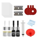 INBOLM Windscreen Chip Repair Kit,Windshield Repair Cracked Chipped Window Glass Car Windscreen Scratch Fix Tool Set DIY Quick Fix with Injection Head to Repair Scratches Cracks and Star-Shaped Crack