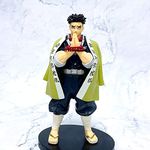 Trunkin Demon Slayer Gyomei Himejima Action Figure The Stone Hashira Figurine Standie Collectible Figure Manga Weeb, 3.94 Inch, 10 cm