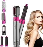 KGDA Hot Air Brush 5 in 1 Multifunctional Hair Dryer & Volumizer Hair Straightener Rotating Hair Brush Styler Comb Styling Curling Iron Hot Air Style