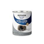 Rust-Oleum 254100 Painter's Touch Latex Paint, Quart, Metallic Silver, Pack of 1