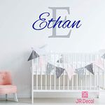 Boy name wall stickers, Custom Name initial wall sticker vinyl decal personalised boy baby nursery decor, Wall Sticker for boys, Nursery name stickers