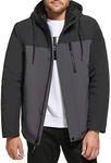 Calvin Klein Men's Arctic Faille 3 in 1 Systems Jacket, Iron, XX-Large