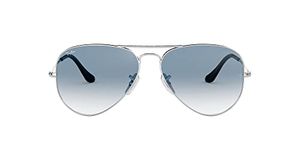 Ray-Ban Unisex Aviator Sunglasses, Silver (003/3f), 58 mm UK