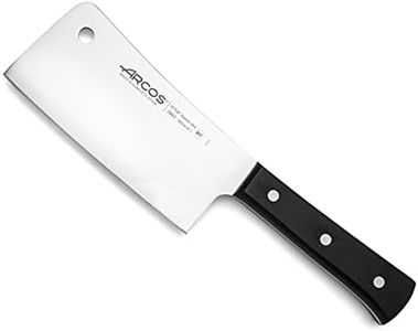 Arcos Cuchillo Carnicero Nitrum Acero Inoxidable y Hoja 160 mm. 477 gr. Cuchillo Profesional para Deshuesar. Mango Ergonómico Polioximetileno POM. Serie Universal. Color Negro.