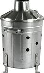 15L Mini Galvanised Incinerator Fire Bin for Rubbish Wood Garden Waste