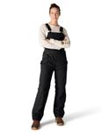 Carhartt Women's Quilt Lined Washed Duck Bib Overall Pants, black, X-Large