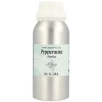 Nikura Peppermint Essential Oil - 500g | Perfect for Repelling Spiders, Rats, Mice, Bugs, Ants | Great for Hair, Headaches Relief, Energy Boost, Skin, Candle Making | Vegan & UK Made
