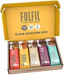 FULFIL Vitamin and Protein Bar (10 x 55g Bars) — 10 Bar Selection Box — 20g High Protein, 9 Vitamins, Low Sugar, 10 Count (Pack of 1)