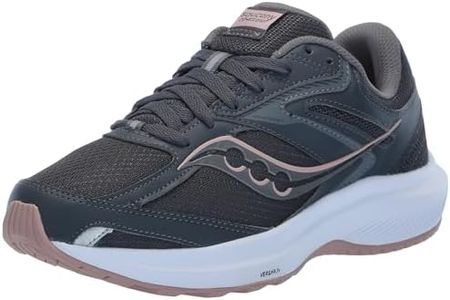 Saucony Women's Cohesion 17 Sneaker, Shadow/Lotus, 9 US