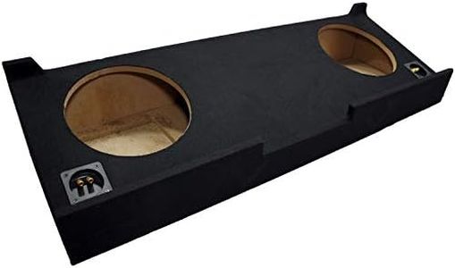 American Sound Connection Compatible with Chevy Silverado or GMC Sierra Crew Cab Truck 2007-2013 Dual 12" Subwoofer Sub Box Speaker Enclosure