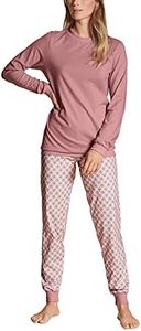 CALIDA Lovely Nights Set di Pigiama, Oscurante, Rose Bud, 36-38 Donna