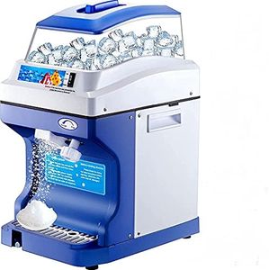 VEVOR Machine à Glace Pilée 300W Broyeur à Glace Électrique 200 kg Finesse Glace Ajustable Vitesse Rotation 320 TR/Min pour Restaurants Débits Boissons Supermarchés Industrie Alimentaire 28x37x54 cm