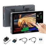 FEELWORLD P6X Camera Field Monitor 5.5 inch 1000Nit Touch Screen DSLR Camera Monitor with 4K 60Hz HDMI2.0 3DLUT HDR Waveform Aluminium Housing 9:16 Marker