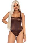 Leg Avenue Women's Bodysuit-89265 Babydoll Lingerie, Bronze, M/L