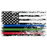 Stickios Thin Blue Green Red Line S