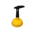 Cuzlarmul Sink Plunger, Easy to use Mini Plunger with Short Handle, Powerful Plunger Unclogging Tool for Kitchen Sink, Shower, Bathroom Drains, Bath (Yellow)