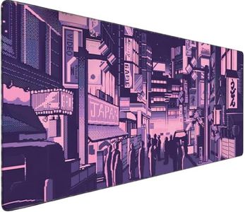 Large Extended Mouse Pad with Stitched Edges 35.4"x15.7" - Waterproof Desk Mat, Non-Slip Rubber Base for All-Desk Coverage, Perfect for Gaming Office Home, Street