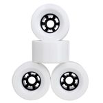 90mm x 52mm Pro Longboard Cruiser Wheels Flywheels (White)