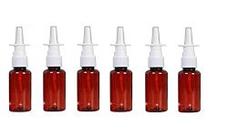 ASTRQLE 10Ml: 12Pcs Amber Plastic Empty Refillable Nasal Spray Bottles Fine Mist Sprayers Atomizers Makeup Water Container For Perfumes Essential Oils Medical Use Travel (10Ml)