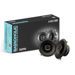 BASSOHOLIC 4" (10.1cm) Two-Way Coaxial Car Speakers | Powerful 90dB Audio Output | 25mm Tweeter | 4 Ohm Impedance | Universal Car Fit | Premium Build Quality | High Bass Performance | 1-Year Warranty