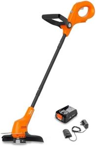 Flymo 18V SimpliTrim 250 Cordless Grass Trimmer – Lightweight & Easy-to-Use for Precise Lawn Edging – Battery & Charger Included, Orange