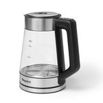 Starfrit Electric Kettle - 1.7L Borosilicate Glass with 5 Pre-Programmed Temperature Settings – Precise Temperature Control - Auto Shut-Off