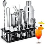 Cocktail Shaker Set, 23-Piece Stain