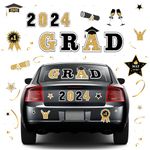 20 Pcs Graduation Car Magnets Set Congrats 2023 Magnetic Grad Graduation Magnets Reflective Waterproof Congrats Grad Graduation Car Decorations for Car Refrigerator Garage Door Metal Surface Party