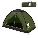 Night Cat Camping Tent for 1 2 Person Man Waterproof Backpacking Tents Easy Setup Lightweight for Hiking Backyard