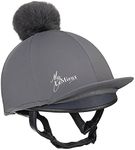 LeMieux Unisex Young Rider Hat Silk in Slate - Breathable Headwear with 4 Way Stretch Fabric - Snug & Secure Fit - One Size