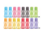 MILTON 16 pack 6 oz Kids Water Bottle for School Leak Free Flip Lid- Portable Small Sports Water Bottle for Adults Carry Strap Party Favors for Kids Treats Prizes Gifts Goodie Bag Stuffers Bulk Pack