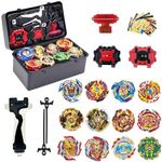 Gytobytle 12in1 Bey Spinning Tops with Box Metal Fusion Burst Blade Battling Battle Gyros Set, with Handle