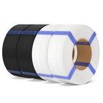 ELEGOO Matte PLA Refill Filament Bundle 1.75mm Black & White 4KG, 3D Printer Filament No Spool High Dimensional Accuracy,3D Printing PLA for Reusable Spool Refilling