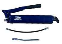 TATA Agrico Grease Gun Lever Type Rigid Extension & Flexible Hose | Colour Yellow | Aluminium Material