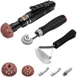 EYPINS Air Tire Buffer Full Kit - 2500RPM Air Tire Grinder with 40mm 55mm Tungsten Steel Buffing Wheel Head, Tire Inner Linner Scrapper, Patch Roller, Quiet Pneumatic Tire Repair Tools for Garage