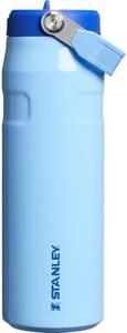 Stanley IceFlow Flip Straw 2.0 Water Bottle 24 oz | Built-in Straw for Travel and Sports | Lightweight and Leak Resistant | Insulated Stainless Steel | BPA-Free | Cornflower Gloss