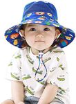 Home Prefer UPF50+ Wide Brim Mesh Kids Sun Hat Toddler Baby Sun Protection Hats, Zoo, 1-2 Years