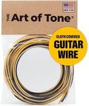 The Art Of Tone Gavitt Cloth Wire, 22 Gauge Guitar Wire, Pushback Wire for Electric Guitar Upgrades Kits, and Wiring Harness, 22awg 7-Strand Pre-tinned Copper Wire 10ft of Each Black/White/Yellow