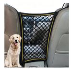 FALCALE Pet Barrier Dog Car Net Barrier with Auto Safety Mesh Organizer Baby Stretchable Storage Bag Universal for Cars, SUV, Truck -Easy Install,Safer to Drive with Children and Pets
