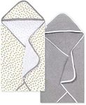 Burt's Bees Baby - Hooded Towels, Absorbent Knit Terry, Super Soft Single Ply, 100% Organic Cotton