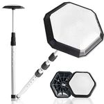 Golf Travel Bag Support Rod Club Protector Pole Cover Aluminum Adjustable 4 Telescoping Sectio，Golf Club Bag Accessories Support System for Golf Bag Durable Portable (White&Black)