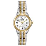 Citizen Watches EW1544-53A Eco-Drive Silhouette Sport Two-Tone Watch, White/Two Tone Stainless Steel, One Size (Model: EW1544-53A)