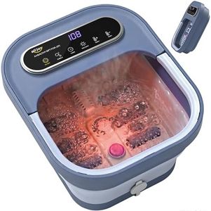 ALLJOY Foldable Foot Soaking Tub with Heat,Smart Touch Screen Foot Bath Spa