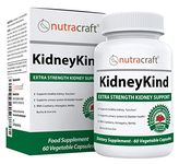 Nutracraft Kidney Support and Detox Supplement with Buchu, Juniper, Uva Ursi, Cranberry & Nettle Leaf - 60 Vegetable Capsules