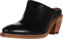 Frye Women's Rosalia Mule Leather Loafers & Slip-Ons Black/Antique Pull Up, Size 9